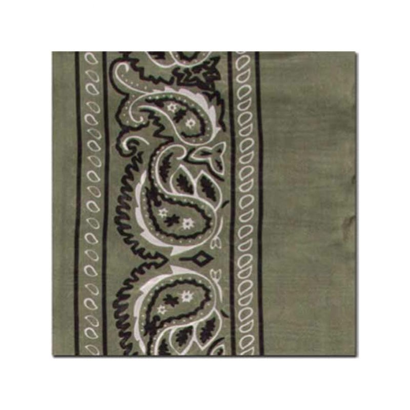 Wyoming Traders Bandana Silk Scarf, Sage 4.5x34.5 Regular - Image 1